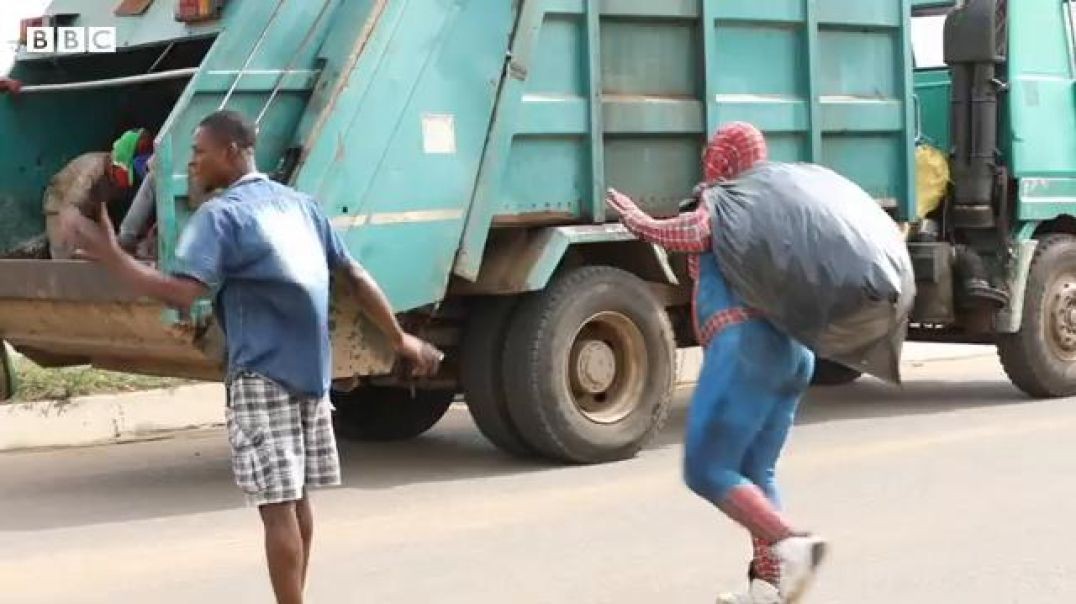 ⁣How Nigeria's Spider-Man is fighting for a cleaner society - BBC Africa